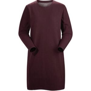 Arc'teryx Sirrus Maroon Dress DryTech Gorpcore Double Knit Long Sleeve Sz XS